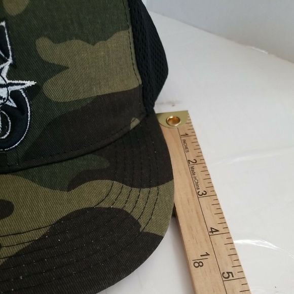 Seattle Mariners MEN'S Hat GREEN CAMOUFLAGE ADJUSTABLE TRUCKER CAP 6 PANEL - Picture 6 of 10